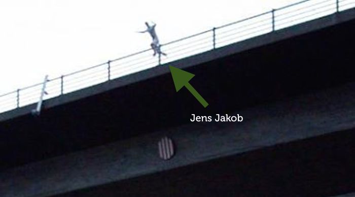 Jump from a bridge