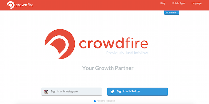 Crowdfire - 100 social media tools