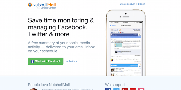 Nutshellmail - 100 social media tools